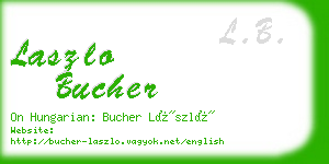 laszlo bucher business card